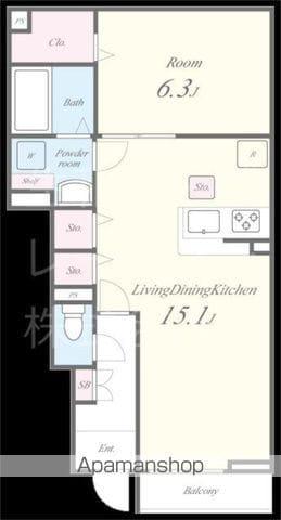 ルミセンス(1LDK/1階)の間取り写真