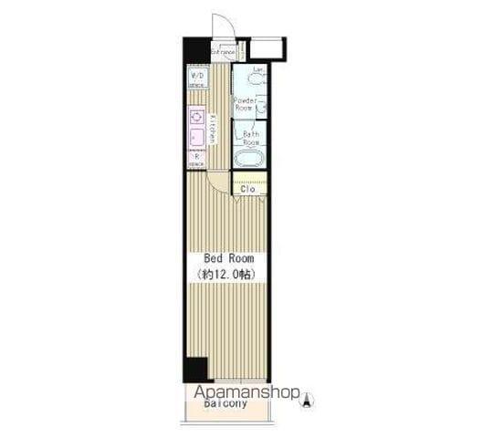 RESIDENCE SATSUMA(1K/2階)の間取り写真