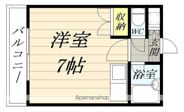 リエス小田原(ワンルーム/1階)の間取り写真