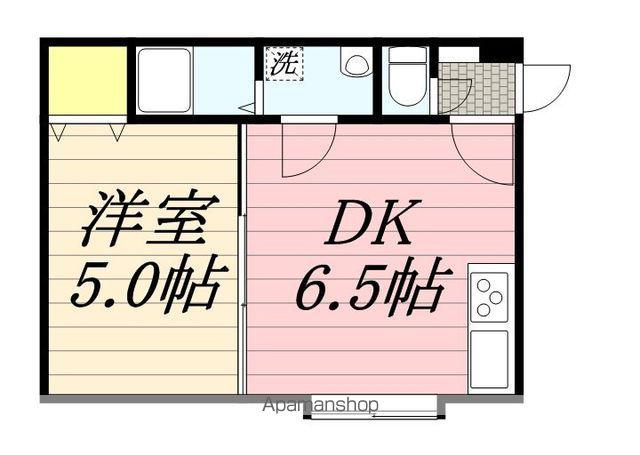 ステラパレス南郷(1DK/3階)の間取り写真