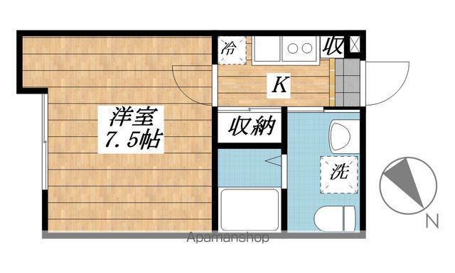 CHAINON津田沼(1K/1階)の間取り写真