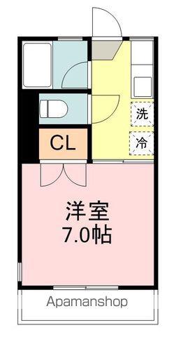 パルハウス北山(1K/1階)の間取り写真