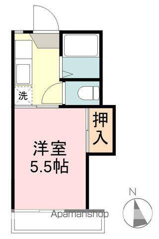 タイガーレジデンス(1K/2階)の間取り写真