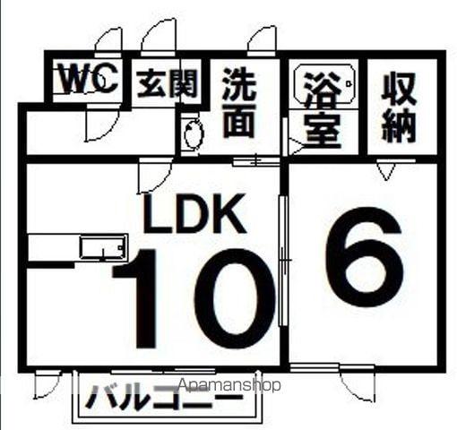 コルティレ(1LDK/3階)の間取り写真