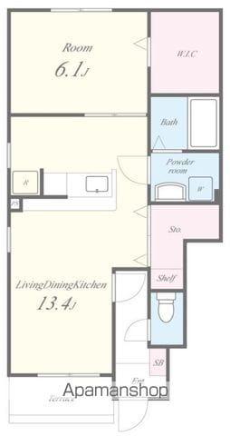 SPACIA(1LDK/1階)の間取り写真