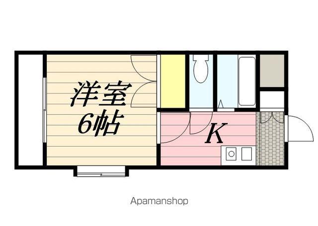 ボナ・クオリアⅥ(1K/1階)の間取り写真