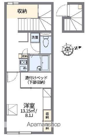 レオパレスチェリーナハウス(1K/2階)の間取り写真