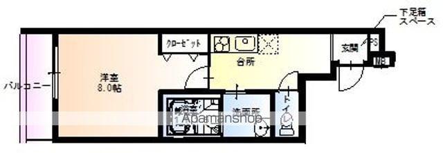 フジパレス新通Ⅱ番館(1K/1階)の間取り写真
