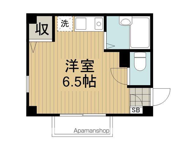 曙ハイツ(ワンルーム/3階)の間取り写真