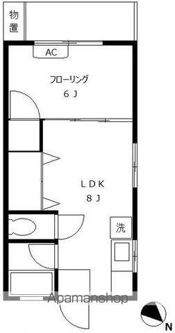 マンションアイ第3(1LDK/1階)の間取り写真