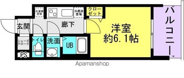 プレリス尼崎レーネヴィアPRELISSEAMAGASAKIRE(1K/7階)の間取り写真
