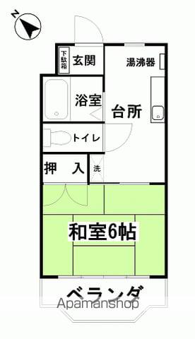 ネモトハイツ(1K/1階)の間取り写真
