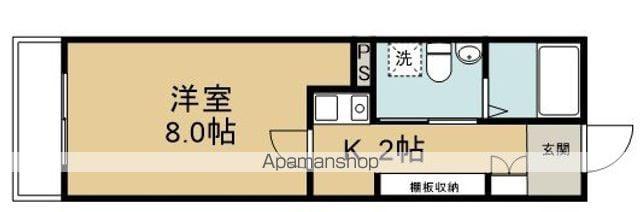 VILLA BRISE(1K/3階)の間取り写真