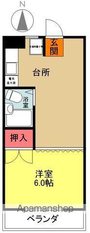 CASA DELLA LUNA(1DK/3階)の間取り写真