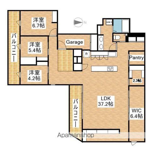 MOTHER(3SLDK/3階)の間取り写真