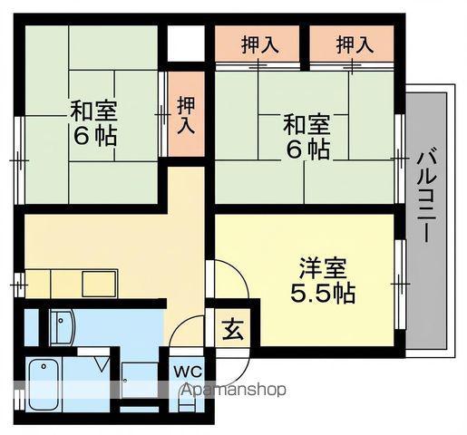 ソファレM(3K/1階)の間取り写真