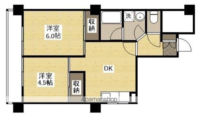 YKCビル(2DK/2階)の間取り写真