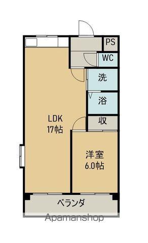 リブインKIDOBATA(1LDK/1階)の間取り写真