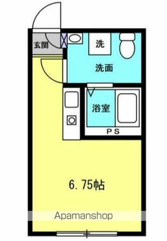 アクシスコート小岩(ワンルーム/1階)の間取り写真