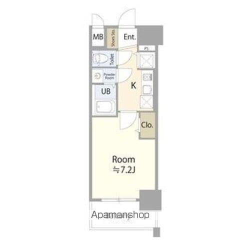 エスリード金山ル・グラン(1K/11階)の間取り写真