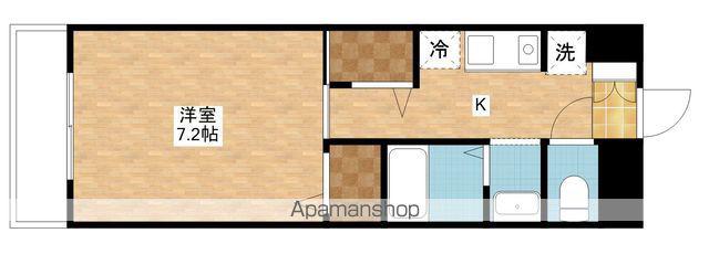 パンシオン空港西(1K/1階)の間取り写真
