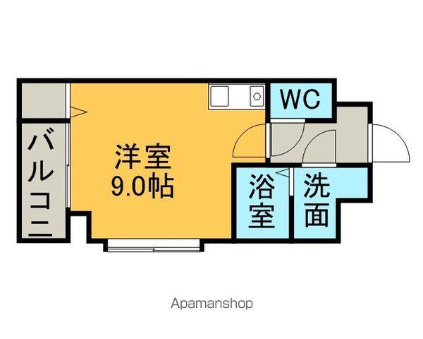 プレシャスコート(ワンルーム/3階)の間取り写真