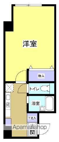 コムタベーシックス上伝馬(1K/3階)の間取り写真