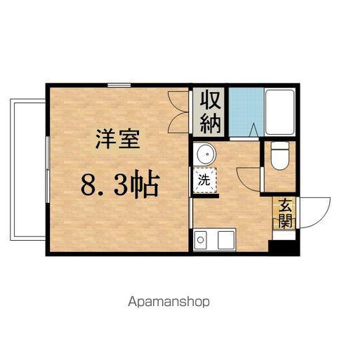 ヴィクトワール(1K/2階)の間取り写真
