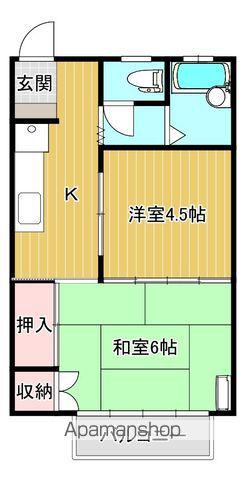 メゾン・マサ(2K/1階)の間取り写真