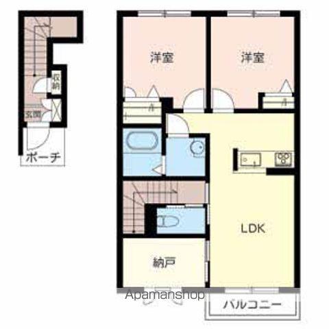 シャーメゾンBRILLIANTⅡ(2SLDK/2階)の間取り写真
