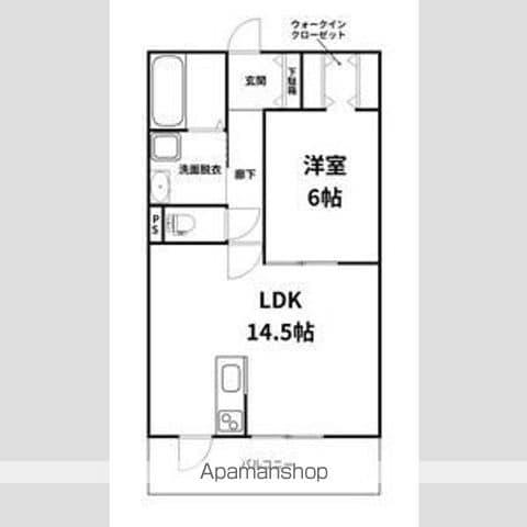 MONOLITH(1LDK/2階)の間取り写真