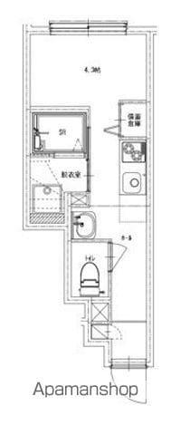 ソルナクレイシア荻窪Ⅲ(ワンルーム/1階)の間取り写真