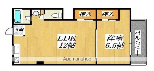 ウエキマンション(1LDK/1階)の間取り写真