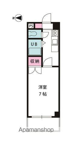 ジョイフル第3今市(1K/2階)の間取り写真