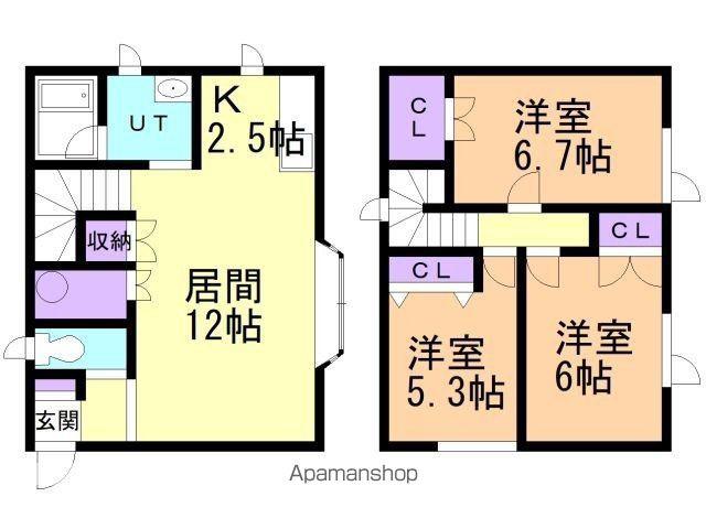 SCENERY(3LDK)の間取り写真