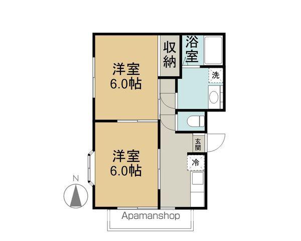 恵ハイツ(2K/1階)の間取り写真