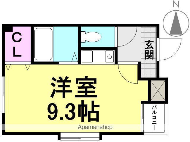 ヘイセイ壱番館(ワンルーム/2階)の間取り写真