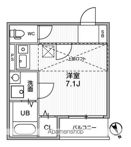 T'S CUORE調布(ワンルーム/3階)の間取り写真