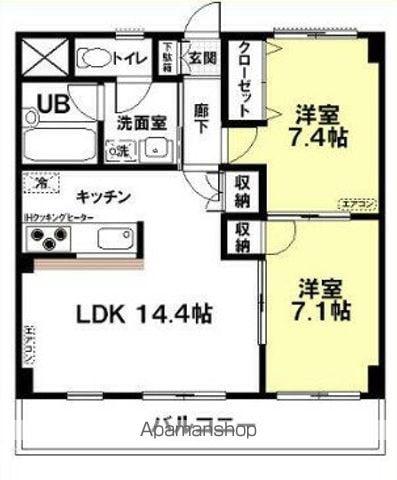アーバニズムM11(2LDK/1階)の間取り写真