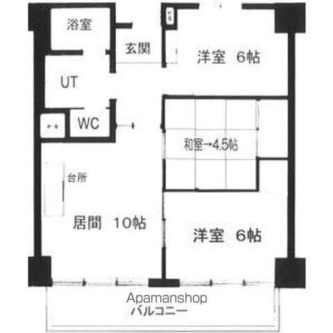 パークレジデンス(3LDK/2階)の間取り写真