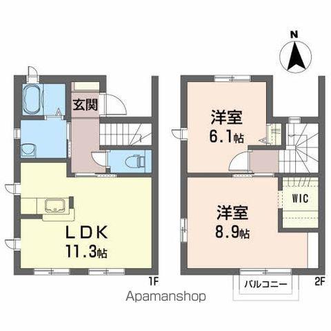 メゾンウエスト(2LDK/1階)の間取り写真