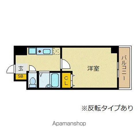 ビュークレスト今泉(1K/2階)の間取り写真