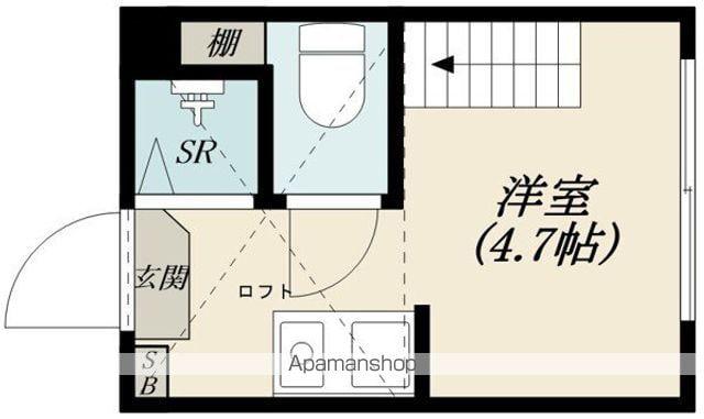 サンキャノーラ野方(ワンルーム/1階)の間取り写真