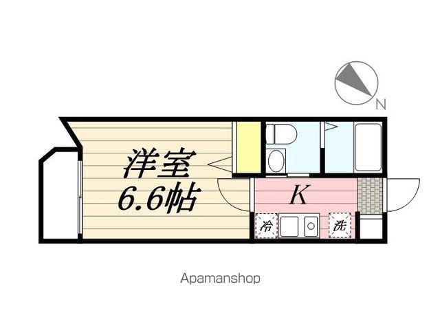 WALEA(1K/3階)の間取り写真