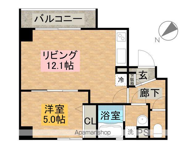 YSスクエア本町(1LDK/5階)の間取り写真