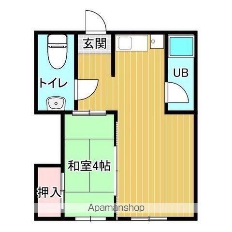 メゾン西庄Ⅱ(1LDK/1階)の間取り写真