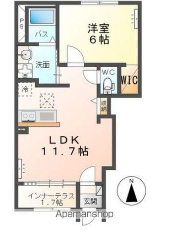 AMBITIONⅣ(1LDK/1階)の間取り写真