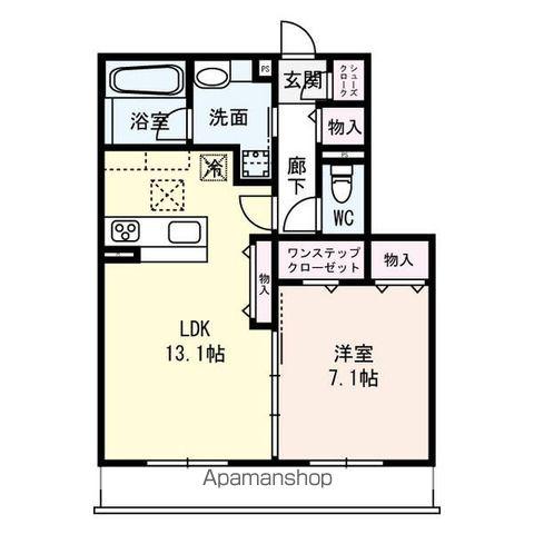 WEMBLEY(1LDK/2階)の間取り写真