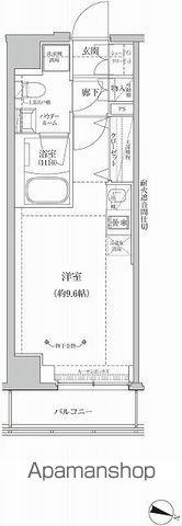 RELUXIA両国Ⅱ(ワンルーム/4階)の間取り写真