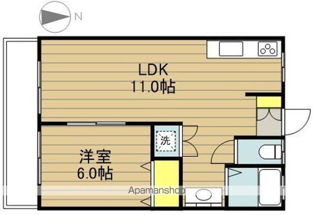 タケヤハウス(1LDK/1階)の間取り写真